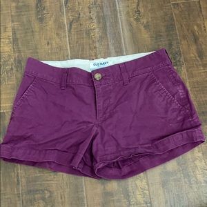 Old navy purple shorts size 0